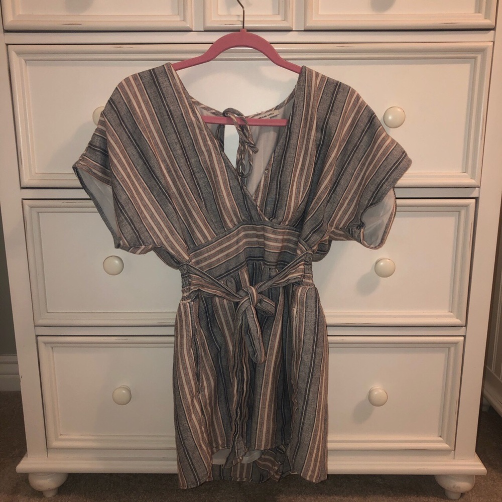 American Eagle Striped Romper